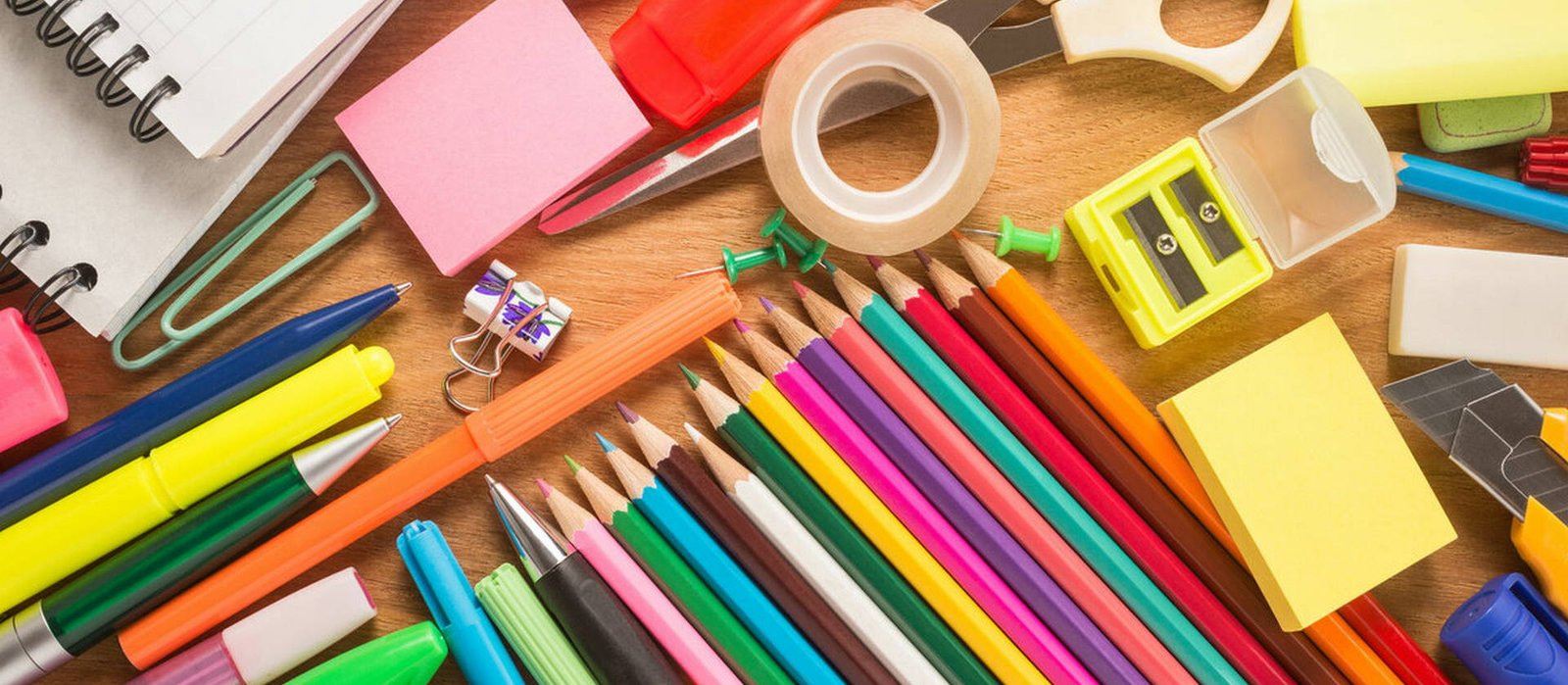 School stationery notebooks and supplies